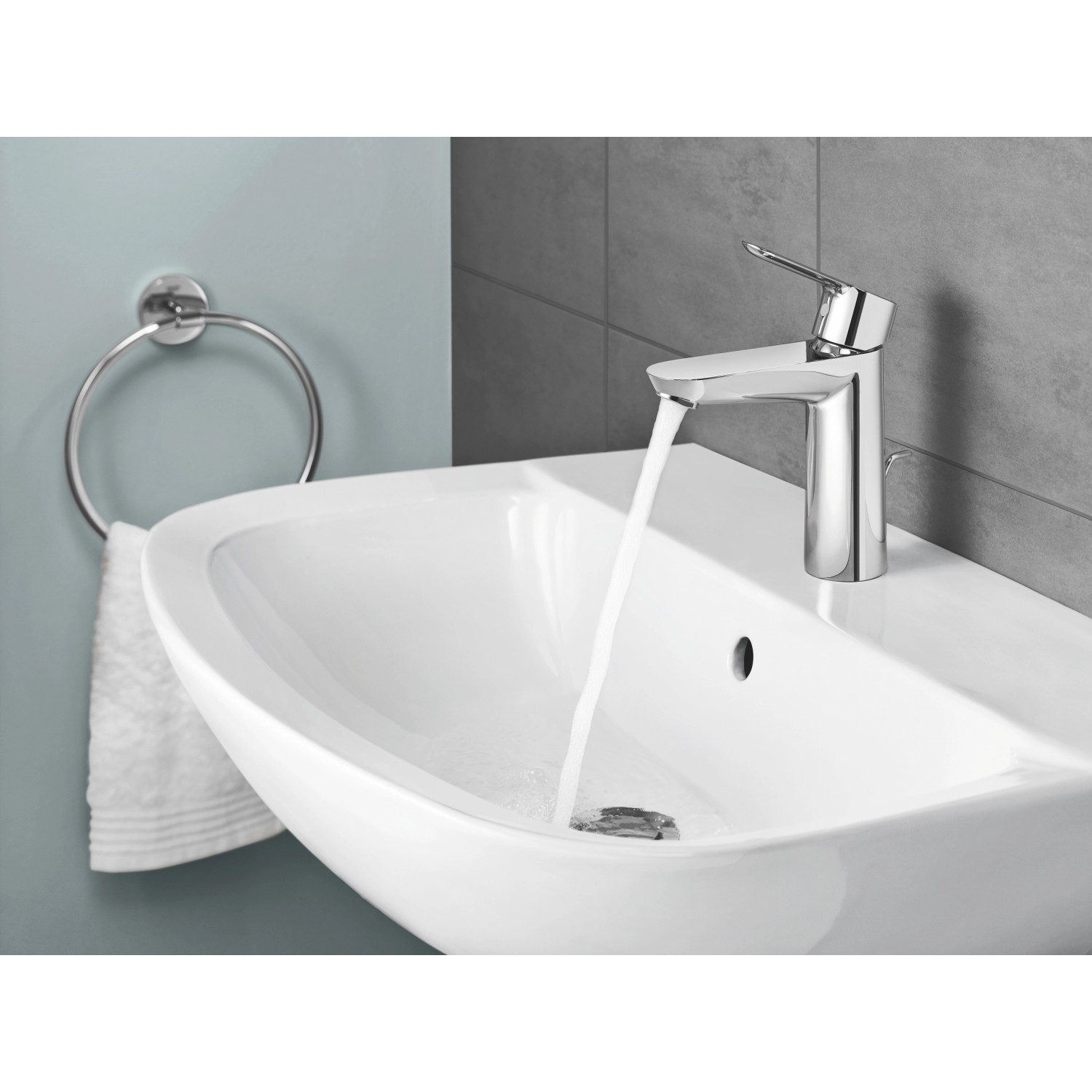 grohe waschbecken bau keramik 60 cm weiß kaufen bei obi