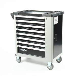 Mephisto Werkzeugwagen Premium mit 8 Schubladen, grau/schwarz, ohne Werkzeug.