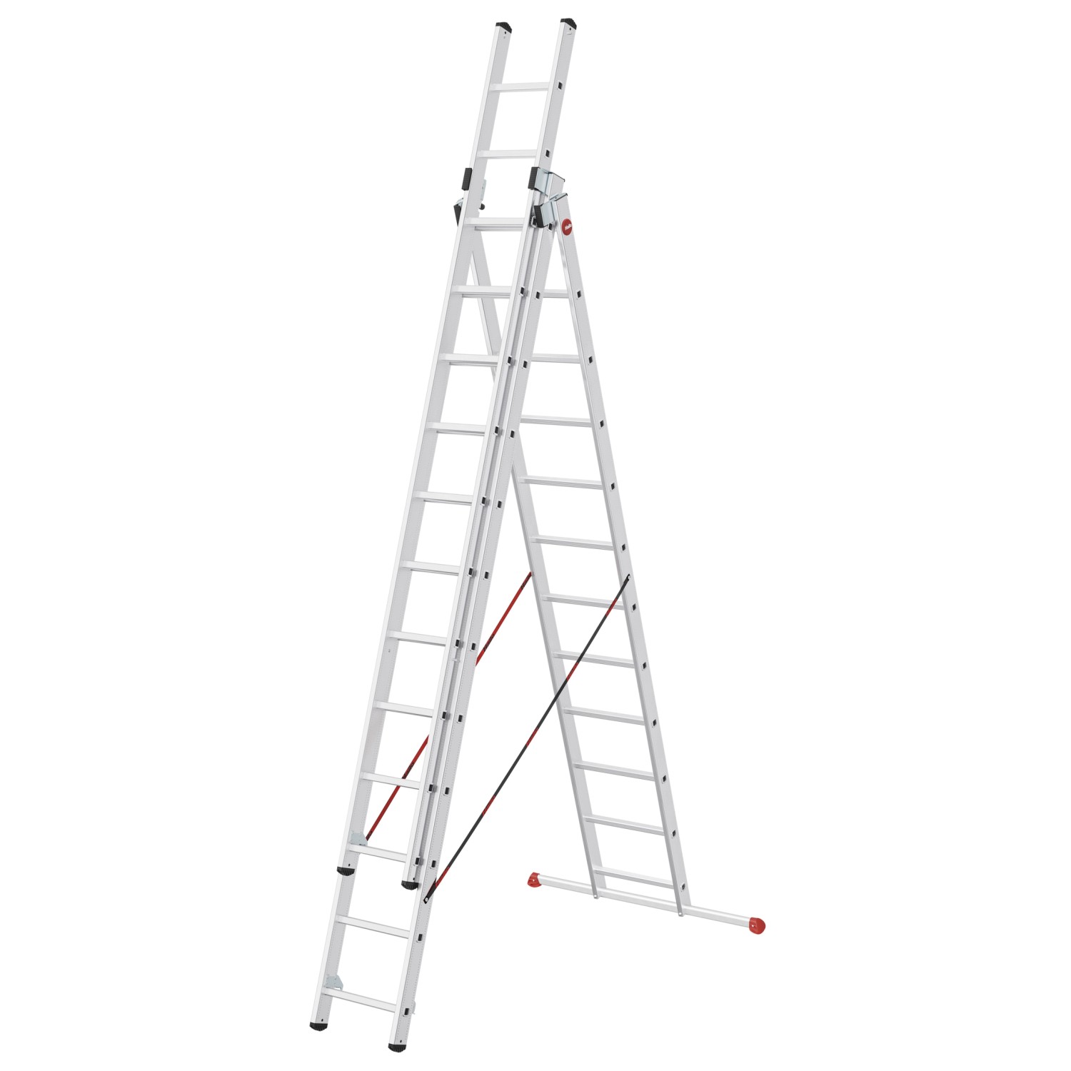 Hailo HobbyStep Kombi Aluminium-Kombileiter 3-teilig 3x12 Sprossen günstig online kaufen