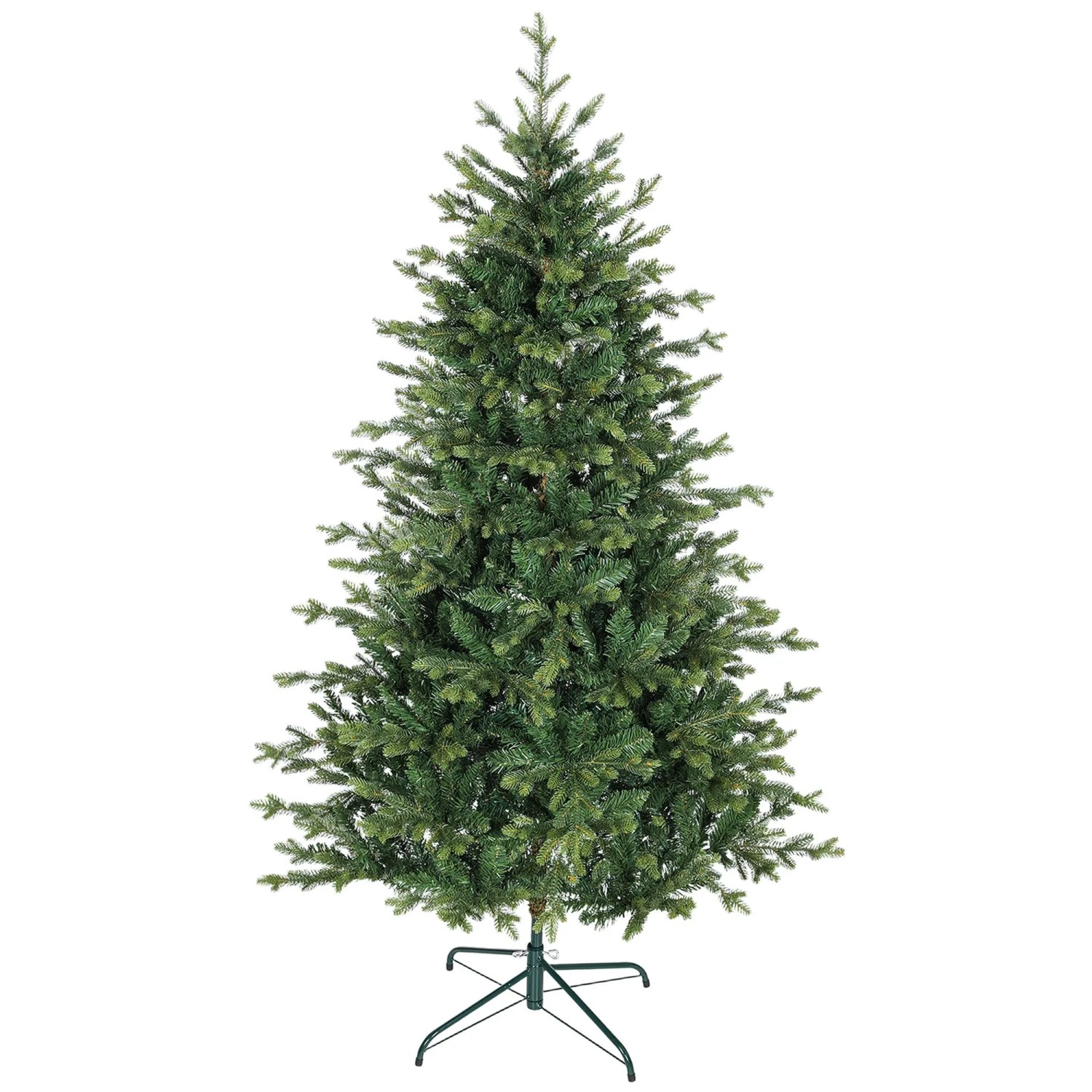 HOMCOM Weihnachtsbaum Kunststoff Metall 100L x 100B x 180H cm