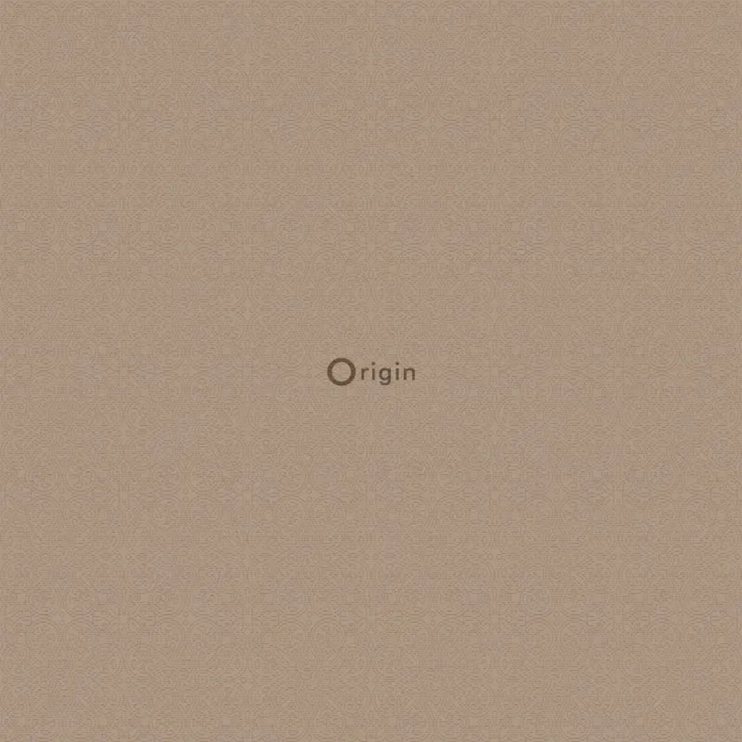 Origin Vliestapete mit kleinen Ornamenten in Taupe, dezenter Glanz für Wohn- und Schlafzimmer.