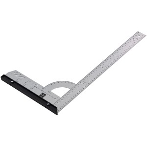 LUX Universalwinkel Classic, 280 x 500 mm, mit Skala und Winkelmesser für präzise Messungen.