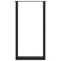 Schwarze vidaXL Bartischbeine in U-Form, 2er-Set, aus Stahl, 60x110 cm.