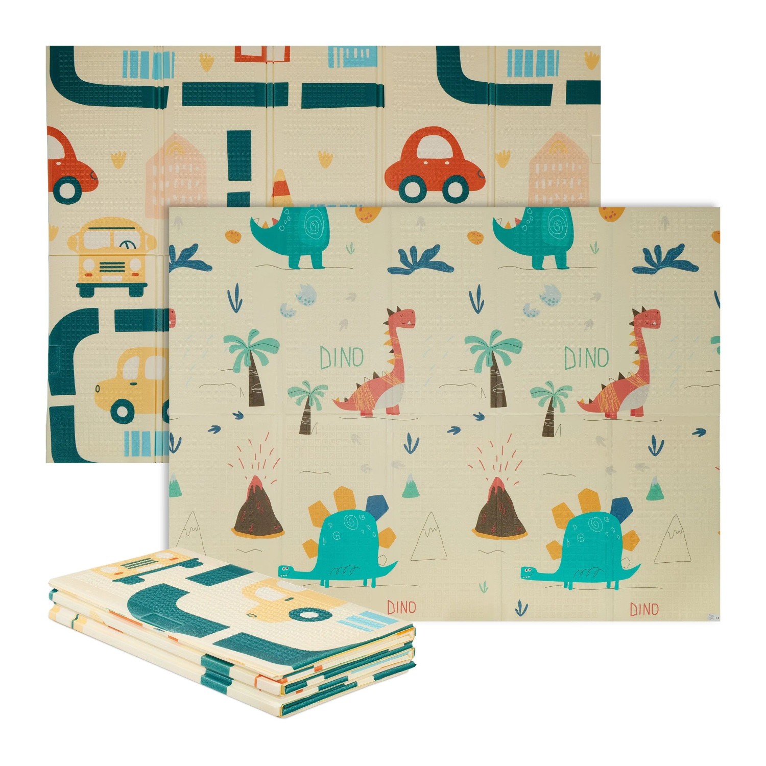 Relaxdays Krabbelmatte XPE-Schaumstoff Faltbar 200 cm x 150 cm x 1 cm 0,8 kg