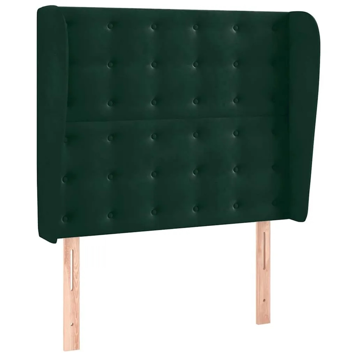 vidaXL Kopfteil mit Ohren Dunkelgrün 83x23x118/128 cm Samt 3118423