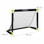 Faltbares Fußballtor Relaxdays, 90x60x60 cm, schwarz-gelb aus PVC und Polyester. Ideal für Spiel & Training.