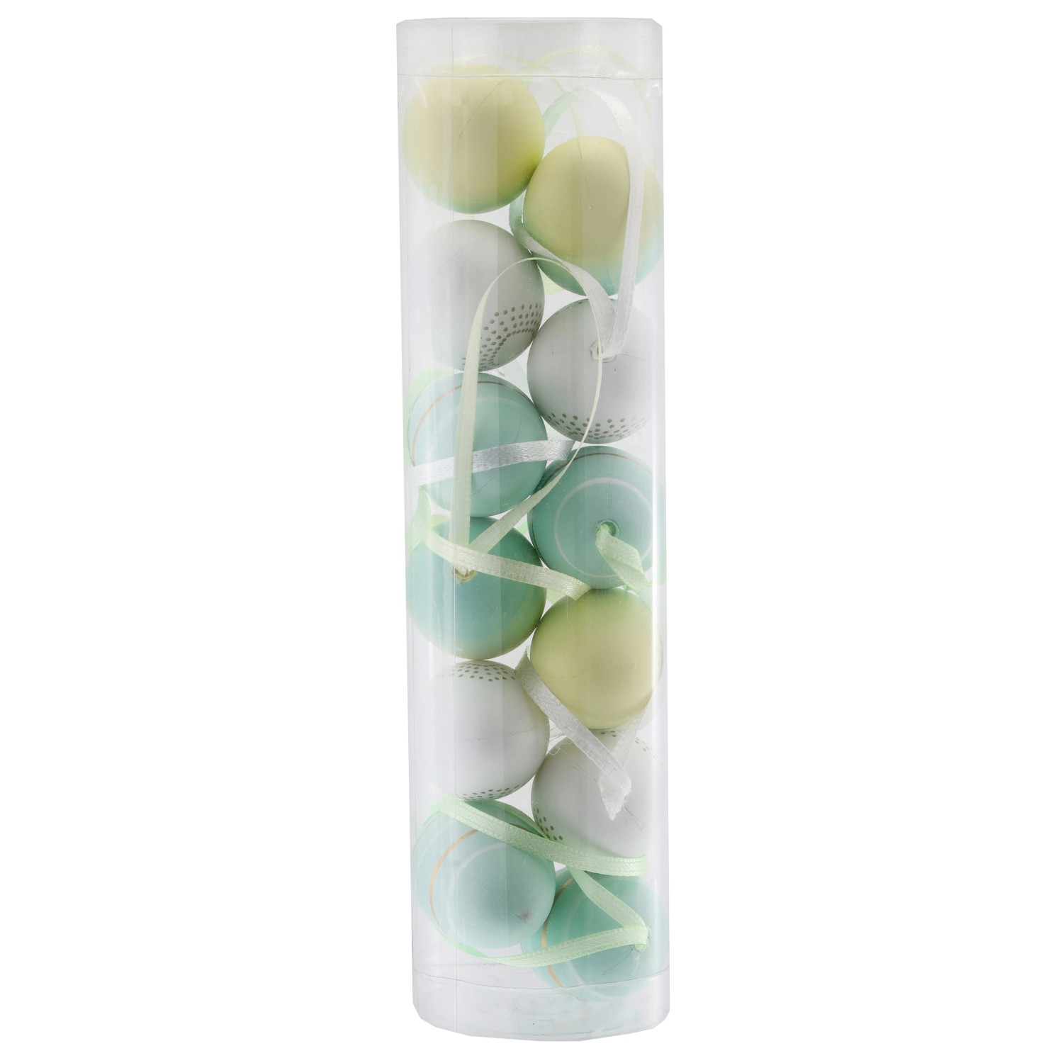 Box mit 12 Eier Mint-Weiß