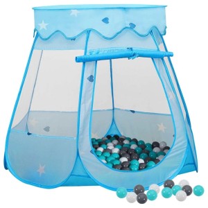 vidaXL Kinder-Spielzelt mit 250 Bällen Blau 102x102x82 cm 3107722