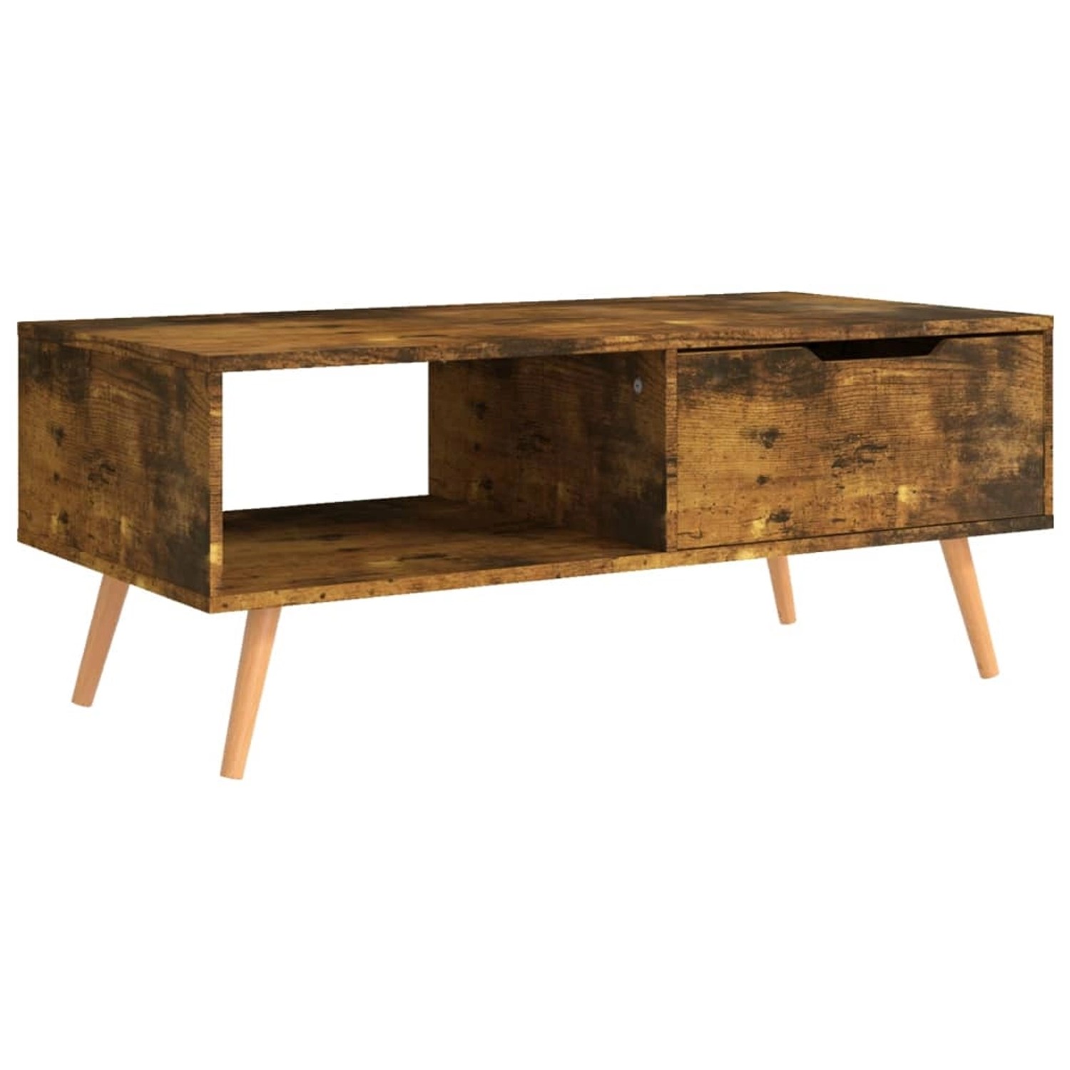vidaXL Couchtisch Räuchereiche 100x49,5x43 cm Holzwerkstoff 326794 günstig online kaufen