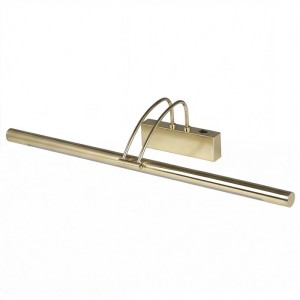 Licht-Erlebnisse LED Bilderlampe In Messing 68 CM Breit Verstellbar 3000 K Warmweiß