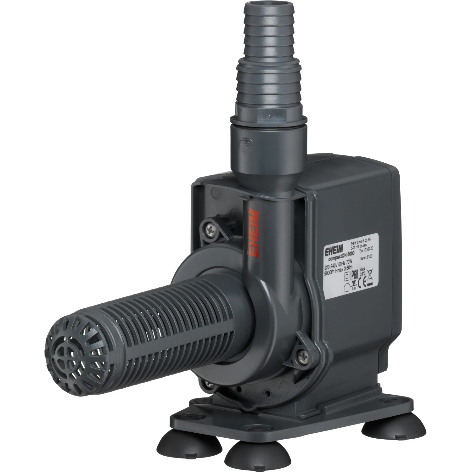 Eheim Aquarienpumpe CompactOn 5000, kompakte Bauweise, vielseitig einsetzbar für Süß- und Meerwasser.