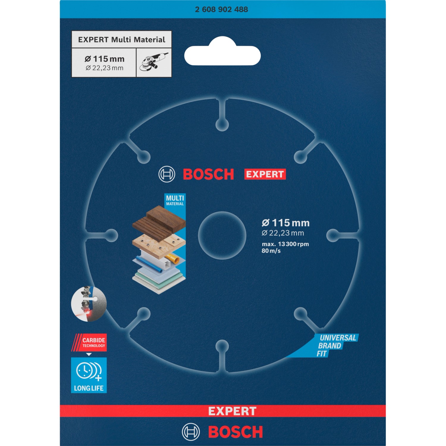 Bosch Expert Trennscheibe Carbide Multi Wheel 115 mm