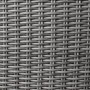 Detailaufnahme: Graues, halbrundes Polyrattan-Geflecht der Avila Lounge-Gruppe.