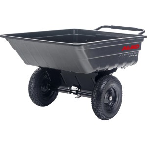 Al-Ko Combi Trailer CT 400 für Rasentraktoren, Anhänger mit Kippfunktion und robusten Reifen.