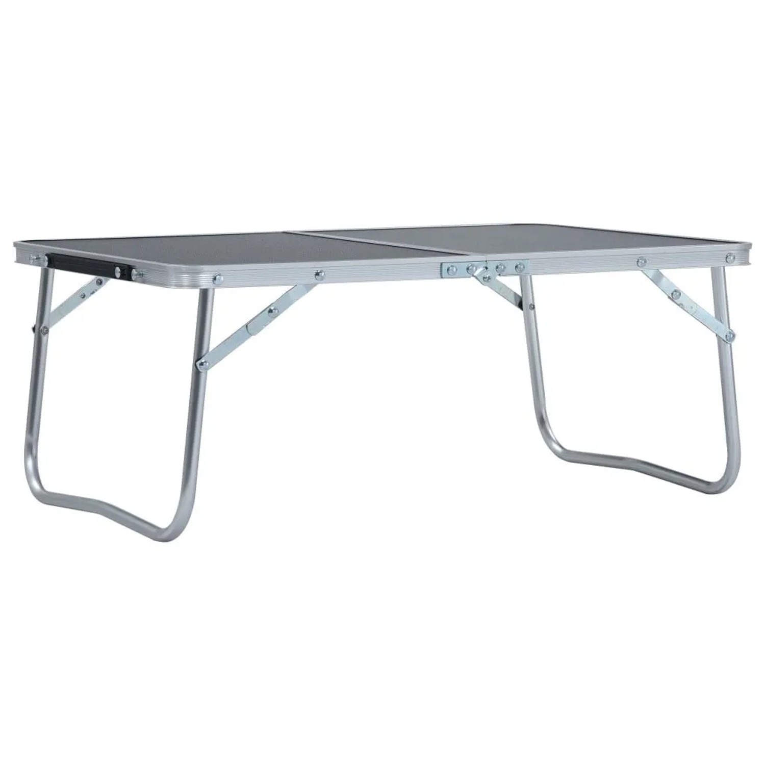 vidaXL Klappbarer Campingtisch Grau Aluminium 60 x 40 cm 48187