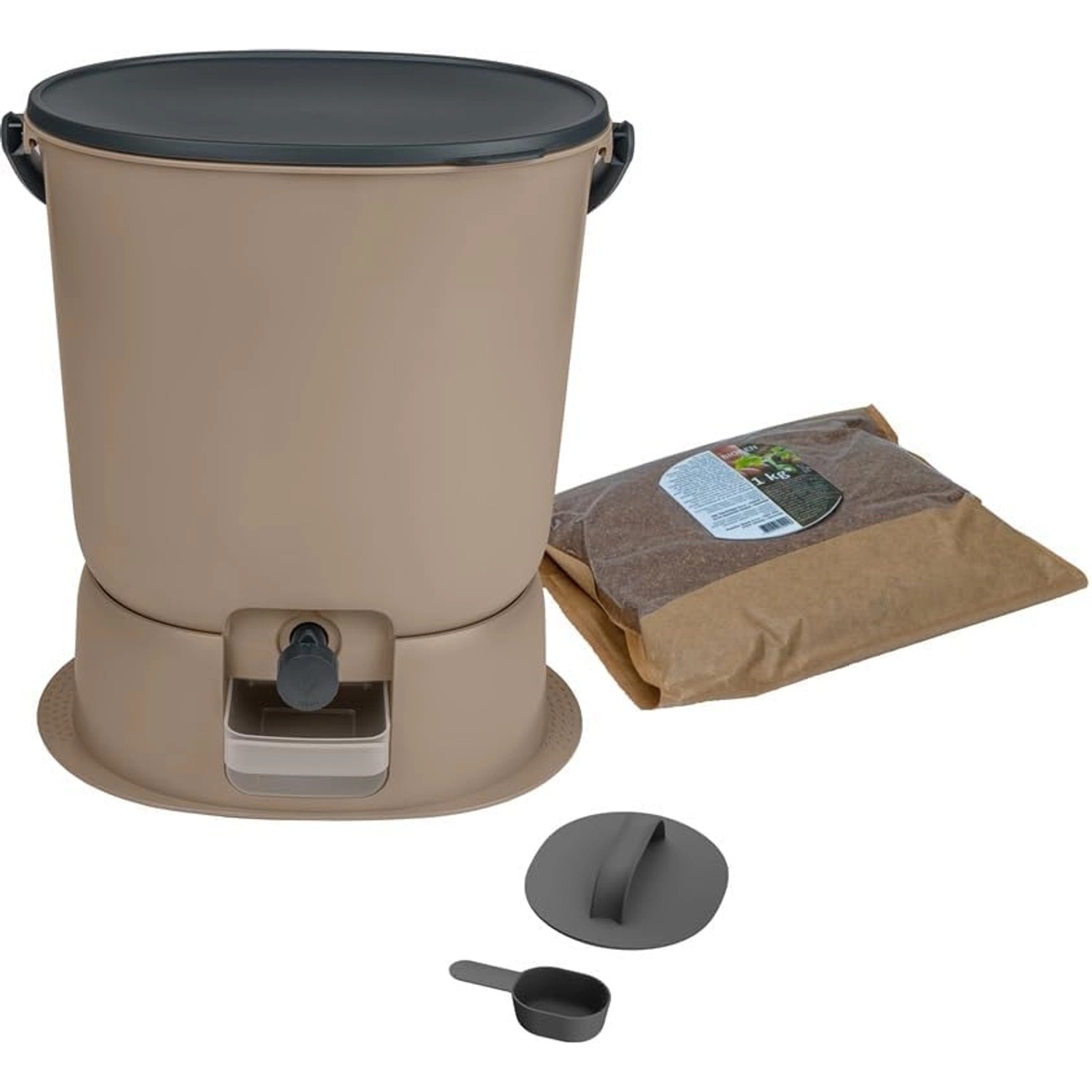 Skaza Biomülleimer Bokashi Essential Starterset Capuccino günstig online kaufen