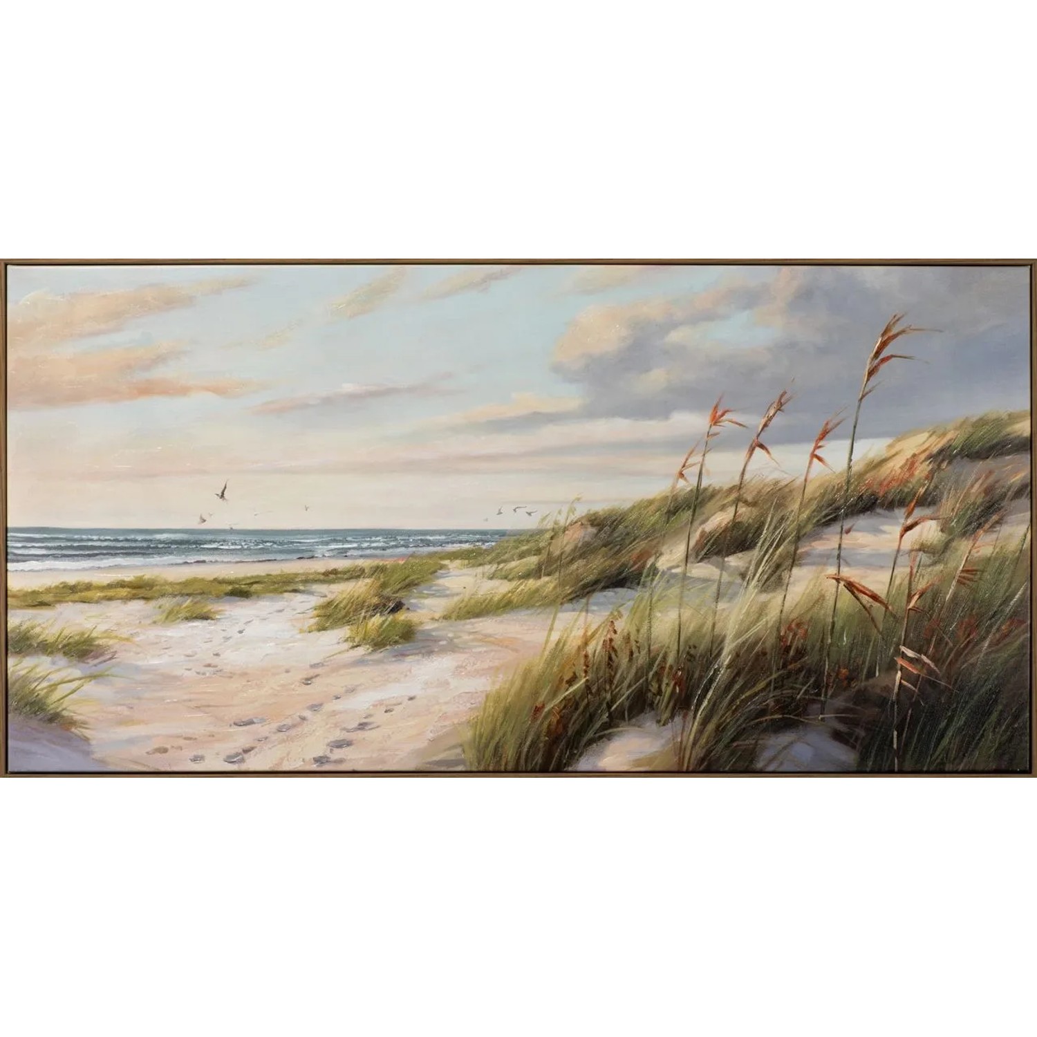 Art Universe Leinwandbild Dünen in der Dämmerung 70 x 140 cm