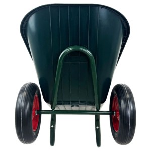 TRUTZHOLM 2 Rad Schubkarre 100L 160 kg Traglast mit Vollgummi Rädern