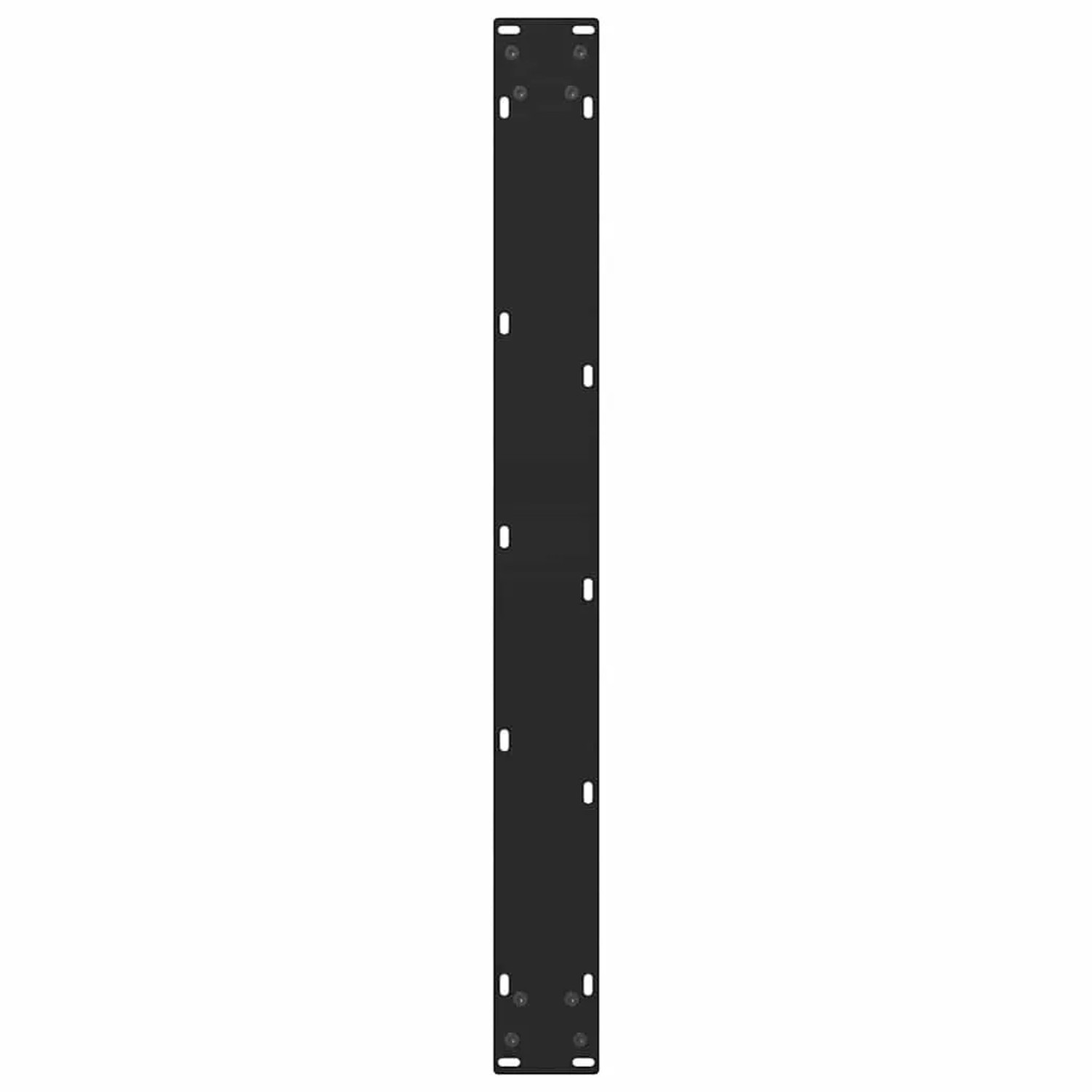 Schwarze vidaXL Esstischbeine (2 Stk.) aus Stahl, 70x72 cm, mit Montagebohrungen.