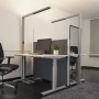 Moderne Arcchio LED Bürostehleuchte Jolinda aus Alu, dimmbar mit Bewegungsmelder für optimale Beleuchtung.