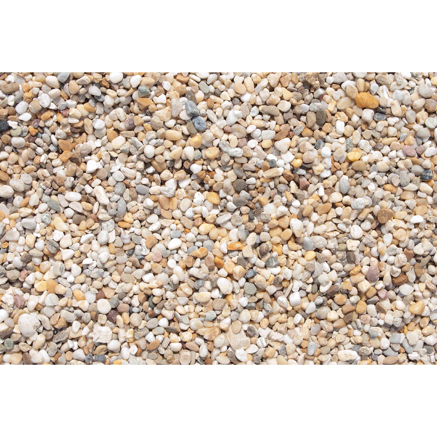Flusskiesel Bunt 6 - 8 mm 25 kg PE-Sack