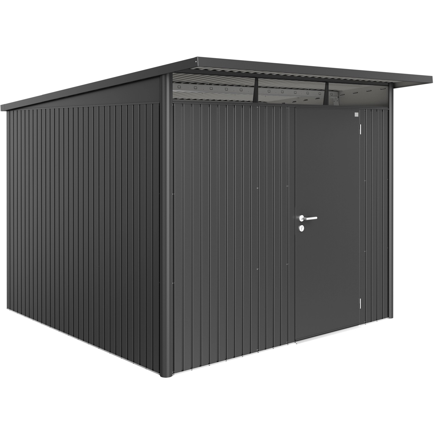 Biohort Metall-Gerätehaus AvantGarde Dunkelgrau-Metallic 6,6 m²