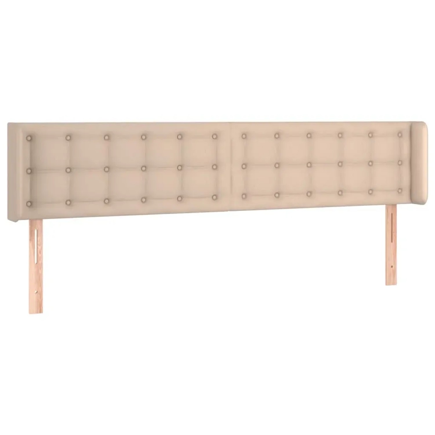 vidaXL LED Kopfteil Cappuccino-Braun 163x16x78/88 cm Kunstleder 3123337