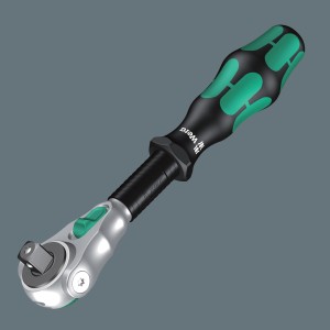 Wera Zyklop Speed-Knarre mit Steckschlüsselsatz, 6,3 mm (1/4) Antrieb und ergonomischem Griff.
