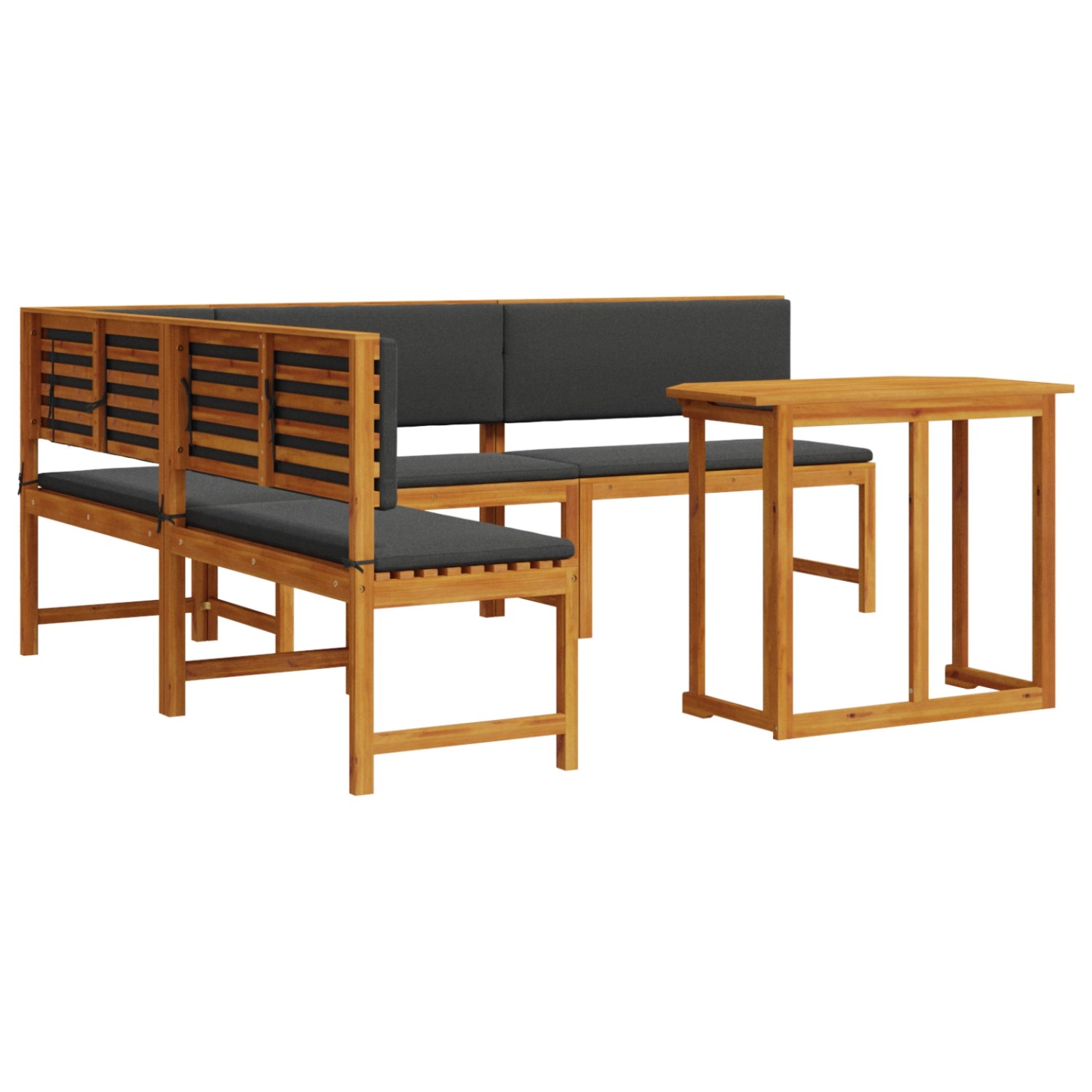 vidaXL 4-tlg Garten-Essgruppe mit Kissen Massivholz Akazie 3329110 günstig online kaufen