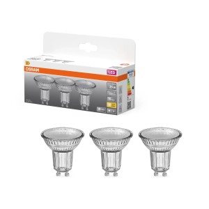 Osram LED-Leuchtmittel GU10 Reflektor PAR16 Warmweiß 2,4 W 230 lm 3er-Pack