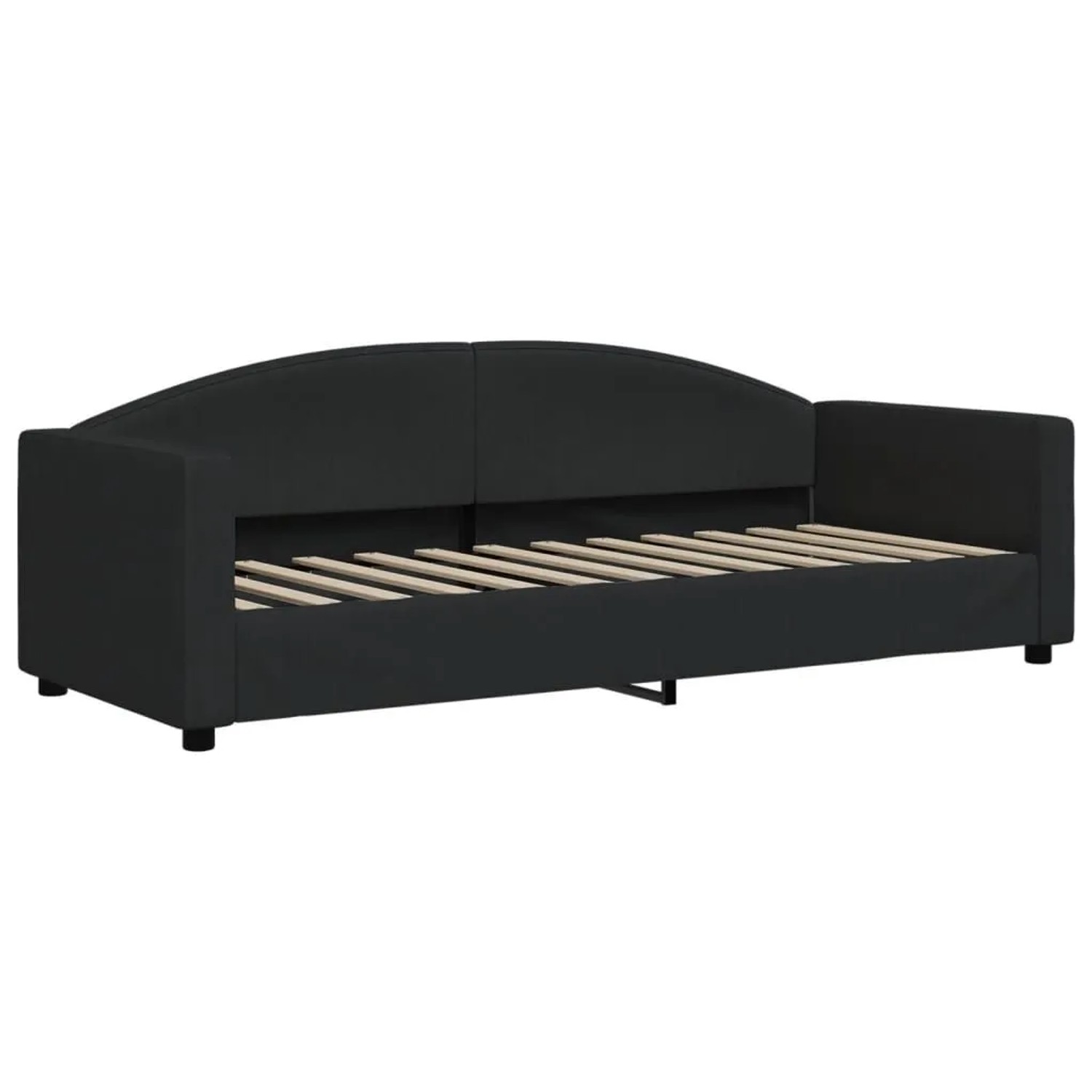vidaXL Tagesbett Schwarz 80x200 cm Stoff 354108