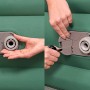 Bestway Luftbett, selbstaufblasend, mit Pumpe im Detail. Ideal für Camping & komfortablen Schlaf.