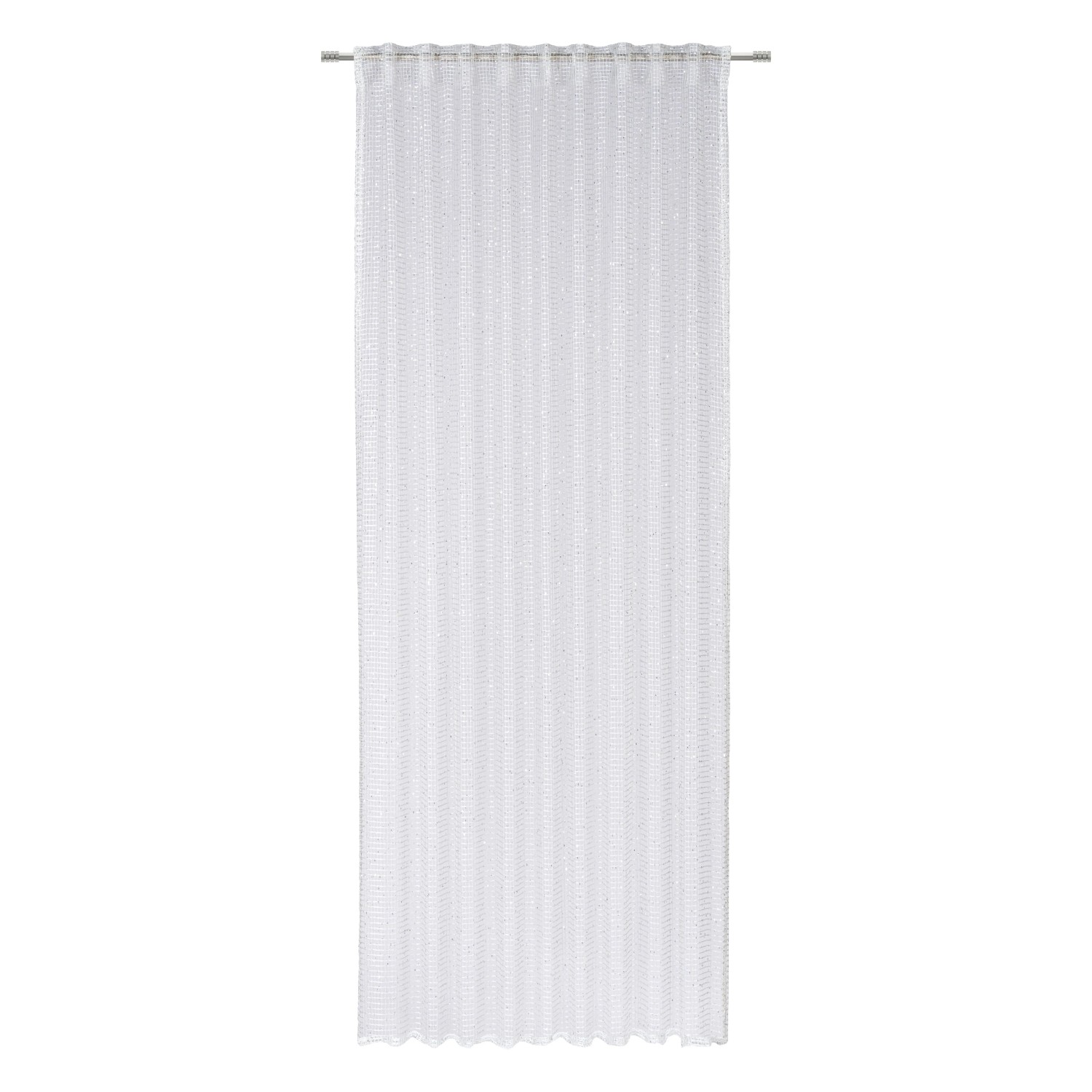 Mömax Fertigvorhang Sparkle Grau/Silberfarben