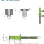 Technische Zeichnung: GOEBEL hochfeste Blindniete Edelstahl A2, 4,8x16 mm, Senkkopf, M-Lock Niete.