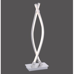 Moderne LED-Tischleuchte Maja aus Stahl, 53 cm hoch, für stimmungsvolles Licht.