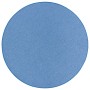 Blauer, runder Snapstyle Feinschlingen Velour Teppich Strong, 200cm Durchmesser.