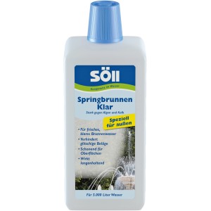 Söll Springbrunnen Klar 500ml: Algenbekämpfung für klare Gartenbrunnen und Zierbrunnen.