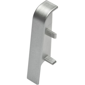 OBI Zwischenstück, Chrom Matt, 2er-Pack für Sockelleisten, Zubehör für Laminat & Parkett.