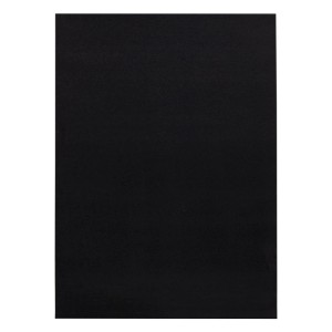Schwarzer RugsX Läufer Rumba, 60x100 cm, Teppich mit Antirutsch-Unterseite.