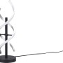 Trio Tischleuchte Sequence, gebürstetes Aluminium, Design-Tischlampe mit LED, dimmbar.