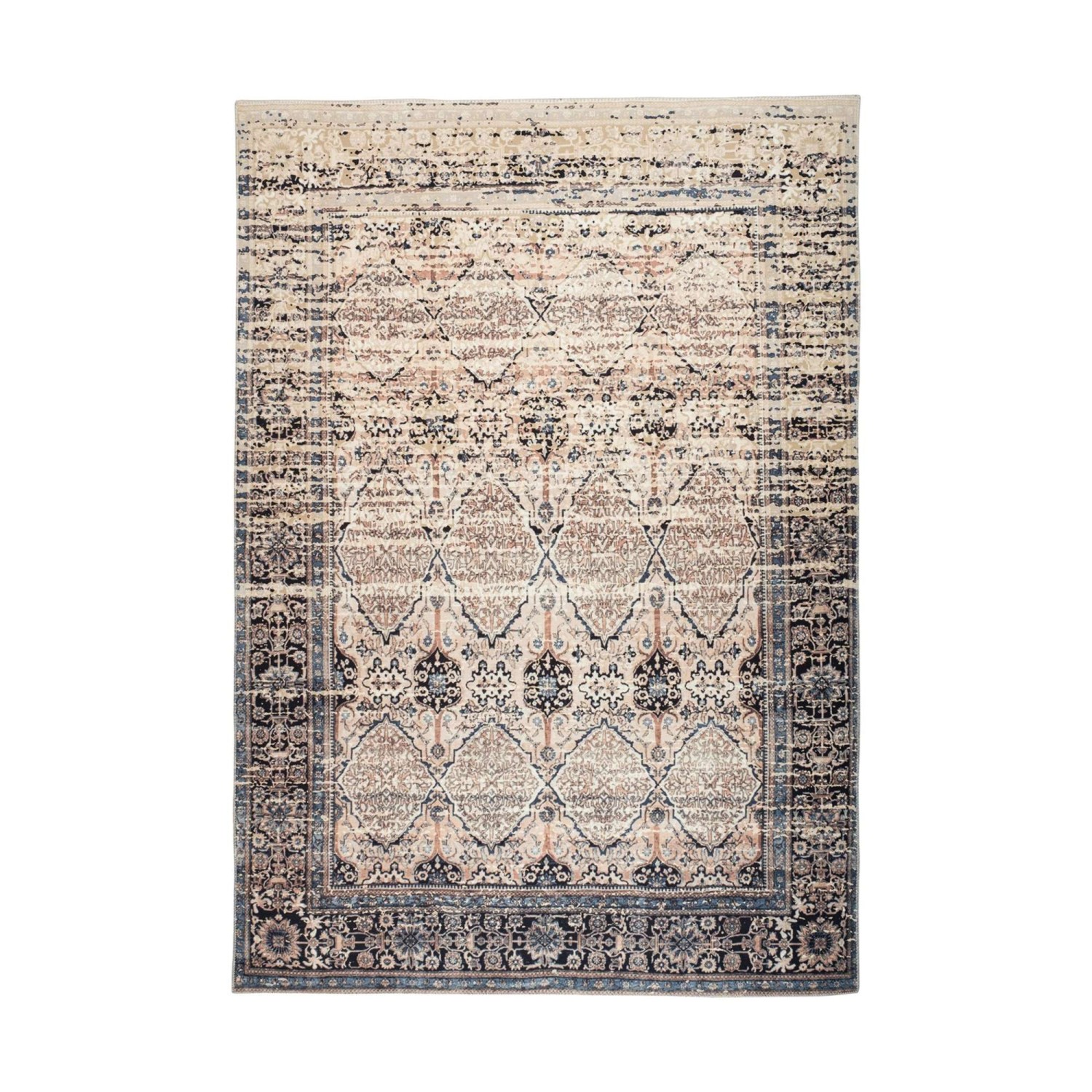 MeGusta Vintage Teppich Beige Blau Vintage Design Orientalisch 120 x 180 cm günstig online kaufen