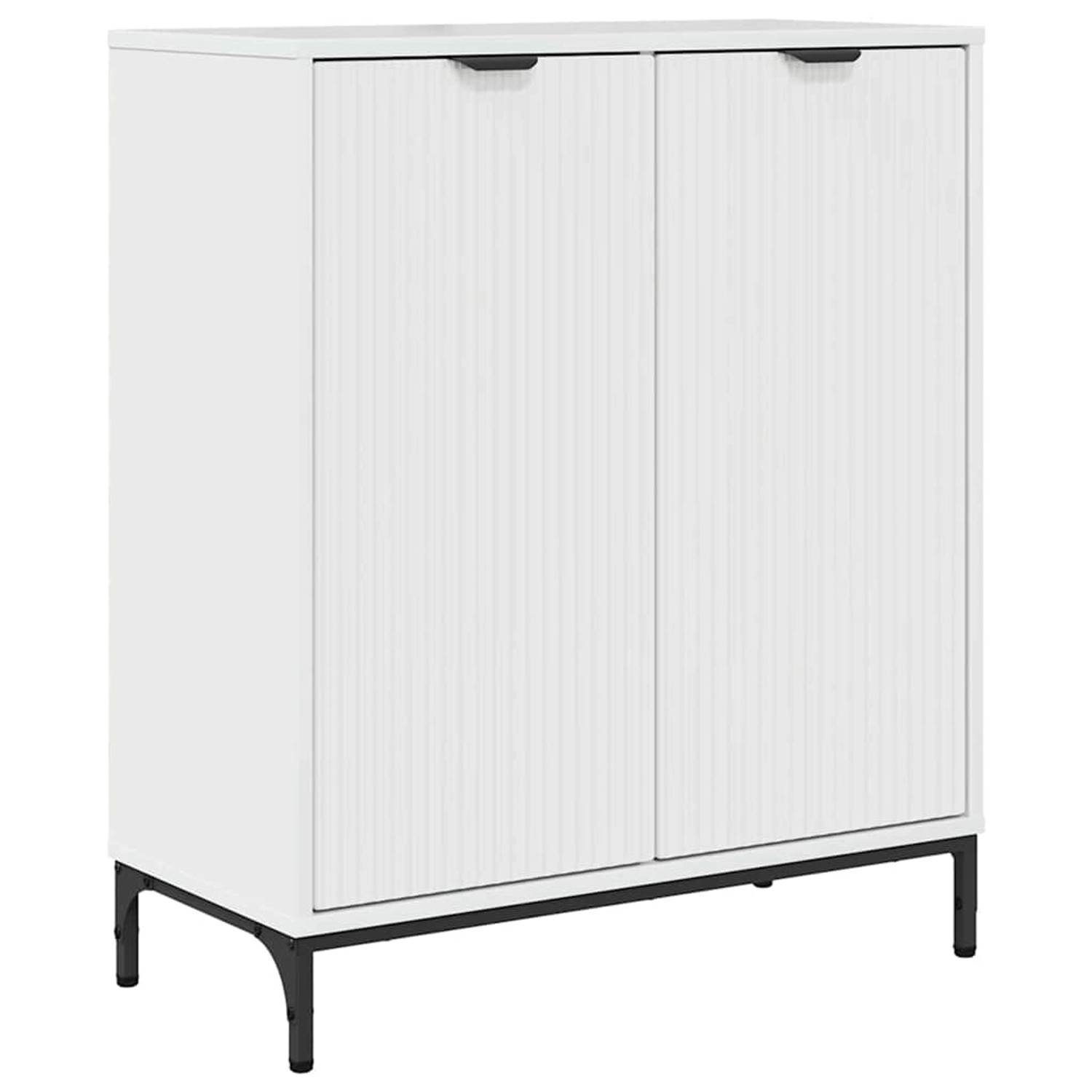 vidaXL Sideboard Hochglanz-Weiß 69,5 x 33 x 82 cm Holzwerkstoff 883428