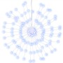 vidaXL Feuerwerk Lichterkette, 2 Stk, 140 LEDs, kaltweiß, 17cm, für Außen, festliche Beleuchtung.