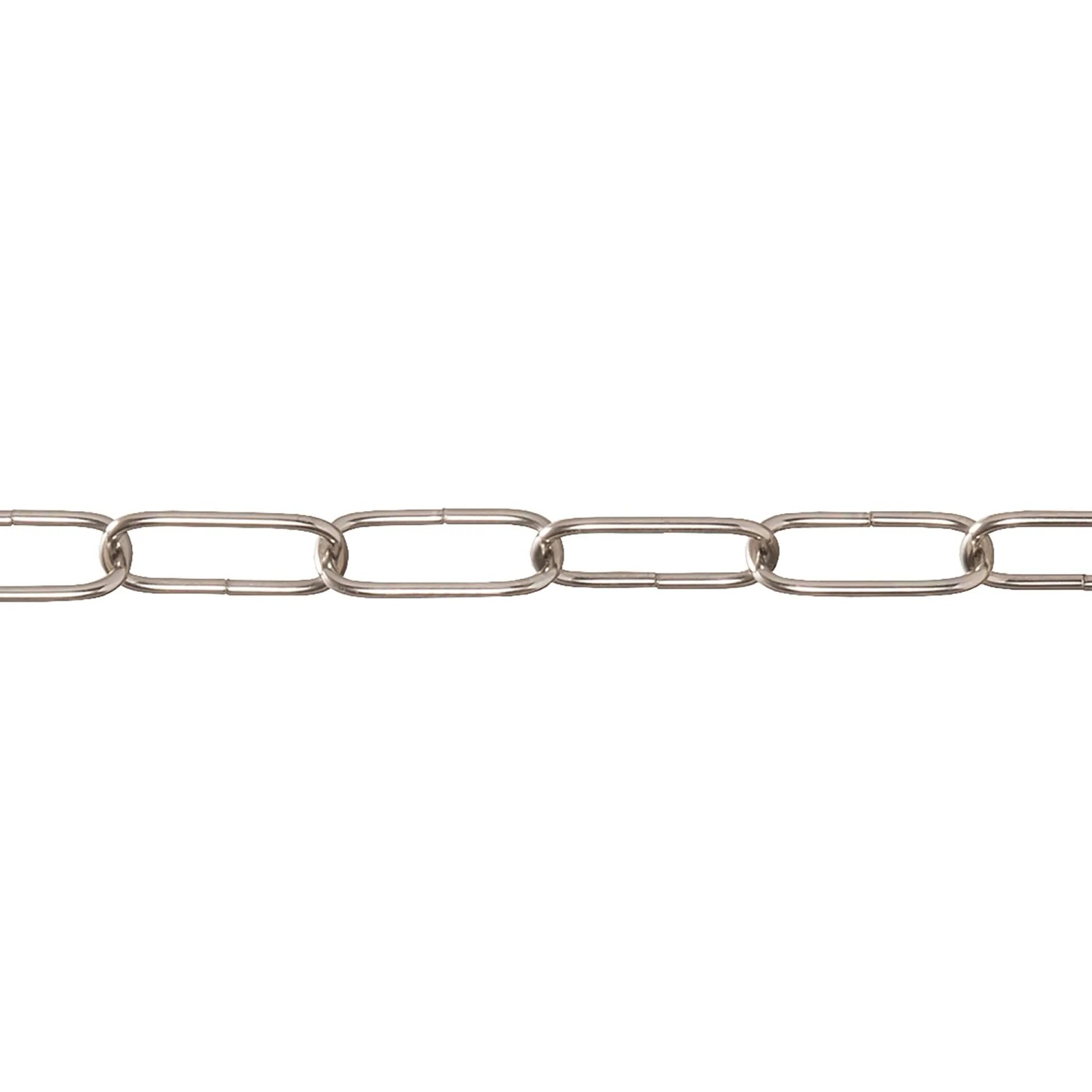 Conacord Ringkette Stahl Ø 2 mm x 16 mm Nickel Meterware