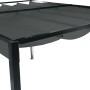 Anthrazitfarbener Siena Garden Pavillon Sky 400x300 cm mit verstellbarem Dach.