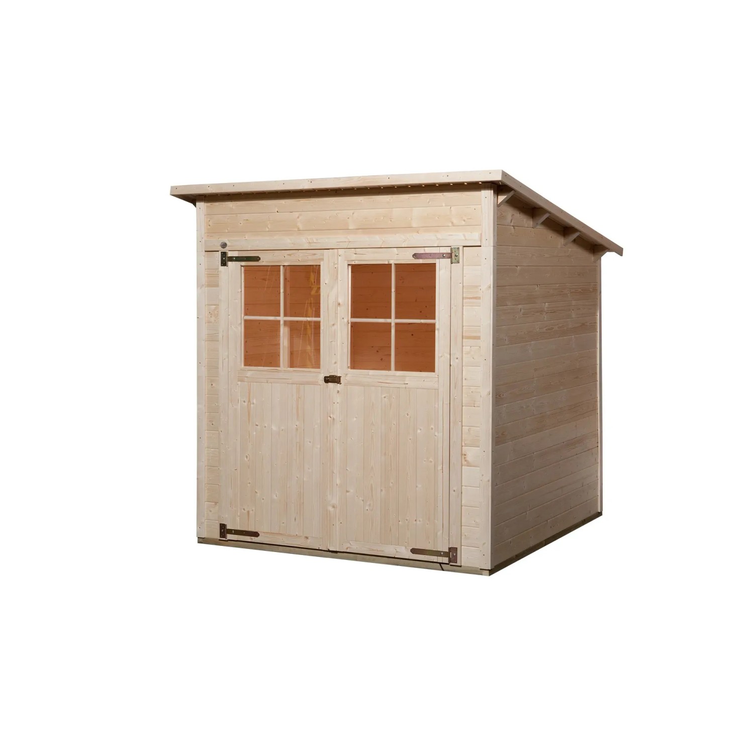 Holz Gartenhaus 325 Gr. 1 Pultdach mit Boden 19 mm Wandstärke 200 x 198 cm kaufen bei OBI