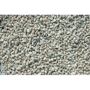 Quarzitsplitt Eis-Weiß, 8-12 mm, als Zierkies für Garten und Landschaft.