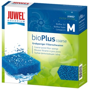Juwel Filterschwamm Compact grob bioCoarse M für Aquarienfilter, blaue Schwammstruktur.