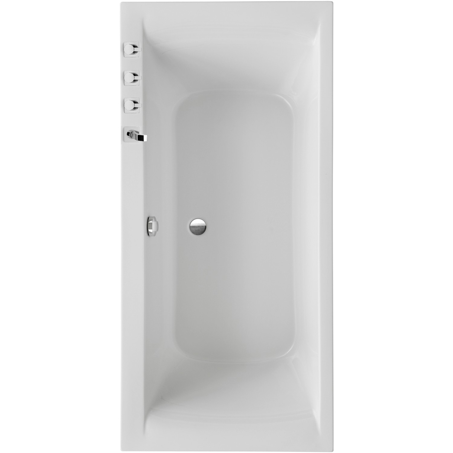 Ottofond Badewanne Rosa 180 cm x 80 cm Weiß