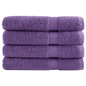 vidaXL Premium-Handtücher 4 Stk Lila 100x200cm 600 g/m2 100% Baumwolle